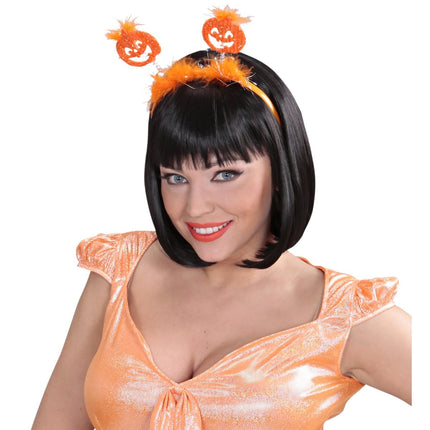 Pompoen Haarband Oranje van Widmann koop je bij Partywinkel
