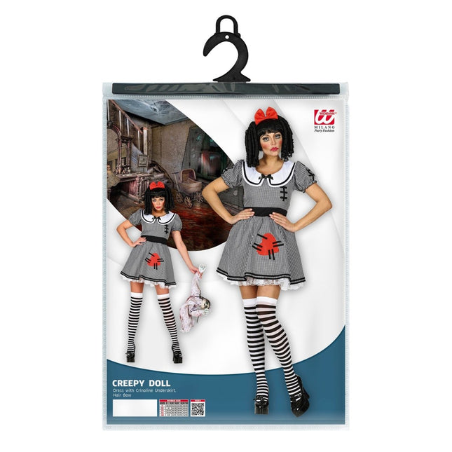 Pop Kostuum Wit Zwart Dames van Widmann koop je bij Partywinkel