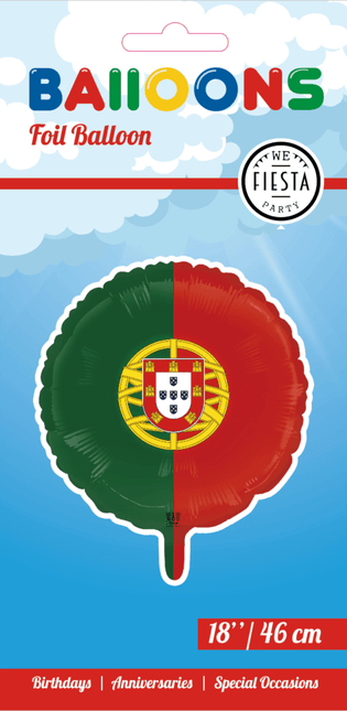 Portugal Helium Ballon Leeg 45cm van WeFiesta koop je bij Partywinkel