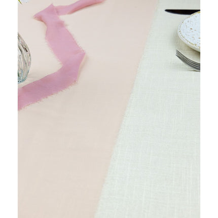 Runner da tavola rosa chiaro 5m