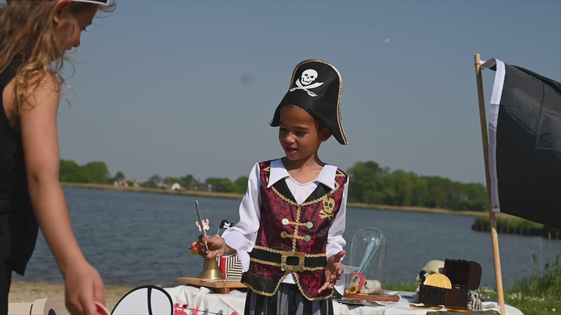 Folat Costume da pirata con cappello da pirata Ragazzo