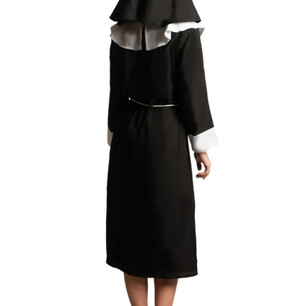 Costume da suora in bianco e nero