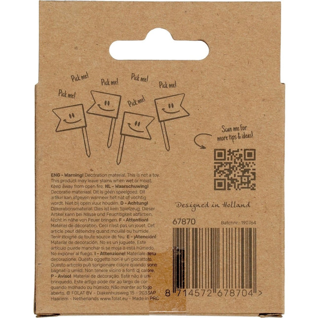 Prikkers 70 Jaar Rose Goud 6,5cm 36st van Folat koop je bij Partywinkel