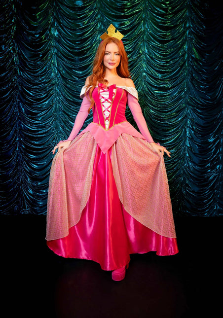 Prinses Aurora Jurk Roze Dames Leg Avenue - Partywinkel - 714718519937