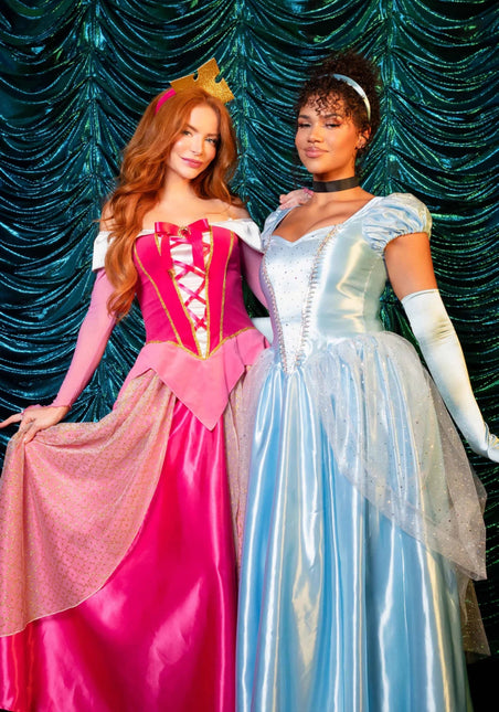 Prinses Aurora Jurk Roze Dames Leg Avenue - Partywinkel - 714718519937