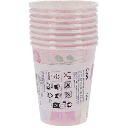 Prinsessen Beker 250ml 8st van Folat koop je bij Partywinkel