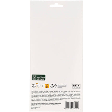 Prinsessen Cupcake Toppers 6st van Folat koop je bij Partywinkel