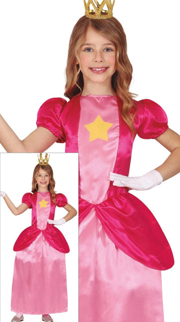 Prinsessen Jurk Meisje Prinses Peach - Partywinkel - 8434077784754