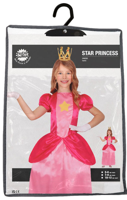 Prinsessen Jurk Meisje Prinses Peach - Partywinkel - 8434077784754