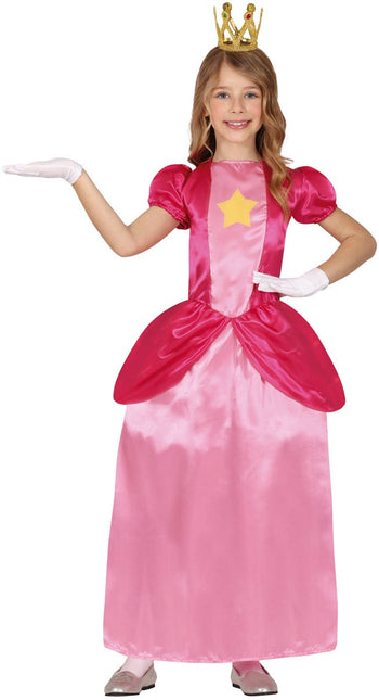 Prinsessen Jurk Meisje Prinses Peach - Partywinkel - 8434077784754