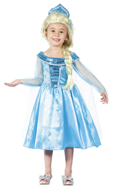 Prinsessenjurk Kind Elsa 3/4 jaar van Boland koop je bij Partywinkel