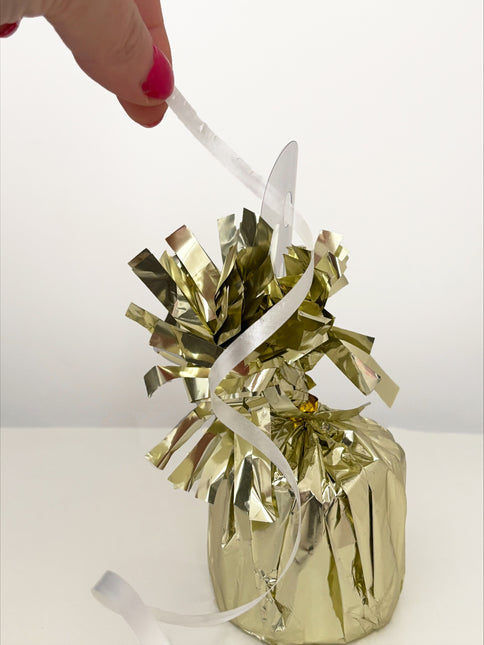 Peso del palloncino oro 21cm
