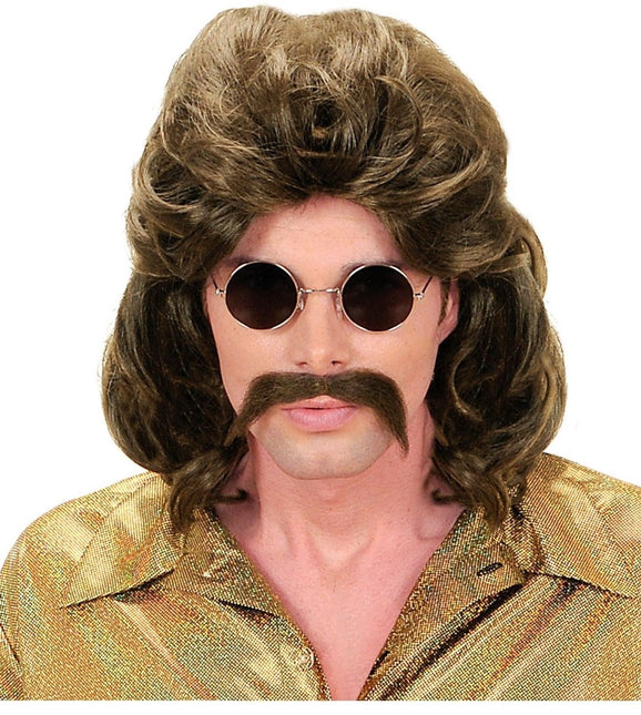 Pruik 70'S Bruin van Widmann koop je bij Partywinkel