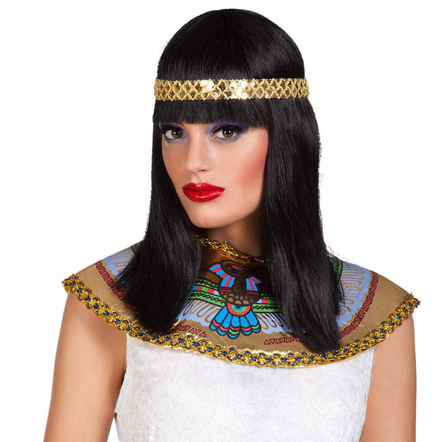 Pruik Cleopatra Met Hoofdband van Boland koop je bij Partywinkel