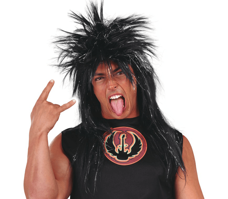 Punk Pruik Zwart van Fiestas Guirca koop je bij Partywinkel