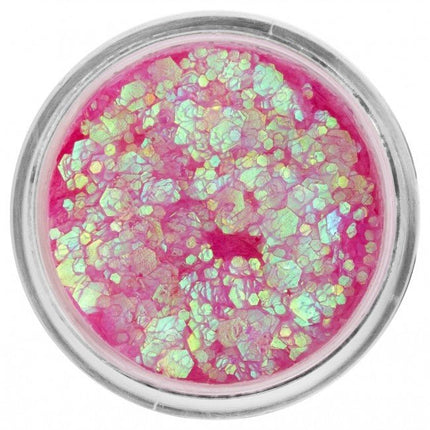 PXP Pressed Chunky Glitter Creme Flamingo Pink Chameleon 10ml van PXP Professional Colours koop je bij Partywinkel