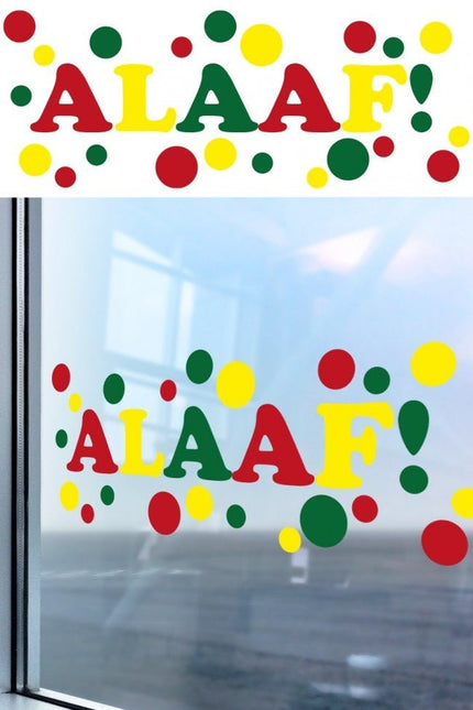 Raamsticker Alaaf 75cm van PartyXplosion koop je bij Partywinkel