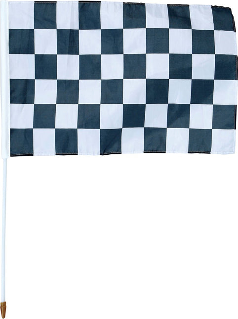 Race Vlag Zwart Wit 45x30 cm van Fiestas Guirca koop je bij Partywinkel