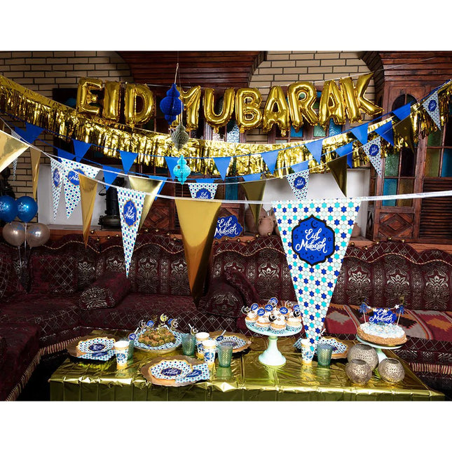 Ramadan Borden Eid Mubarak 23cm 8st van Boland koop je bij Partywinkel