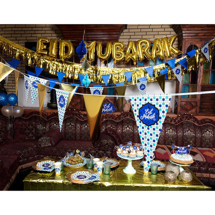 Ramadan Letterslinger Eid Mubarak 5m van Boland koop je bij Partywinkel