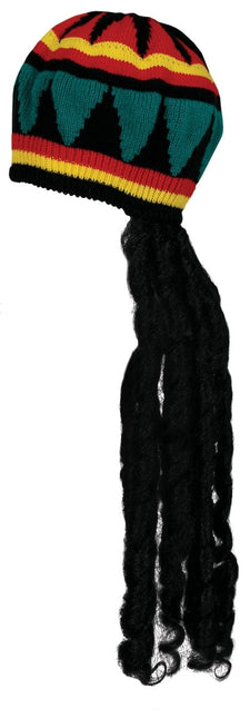 Rasta Muts Met Haar - Partywinkel - 8434077138175