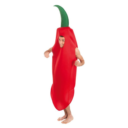 Costume da peperoncino per adulti, taglia unica