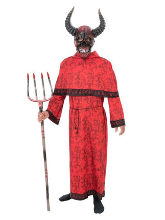 Costume da diavolo da uomo, rosso, taglia unica