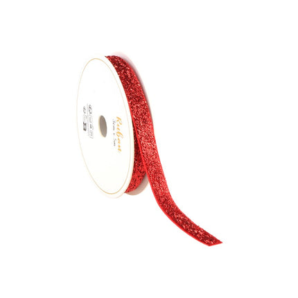 NASTRO GLITTERATO ROSSO 10 MM X 3 M