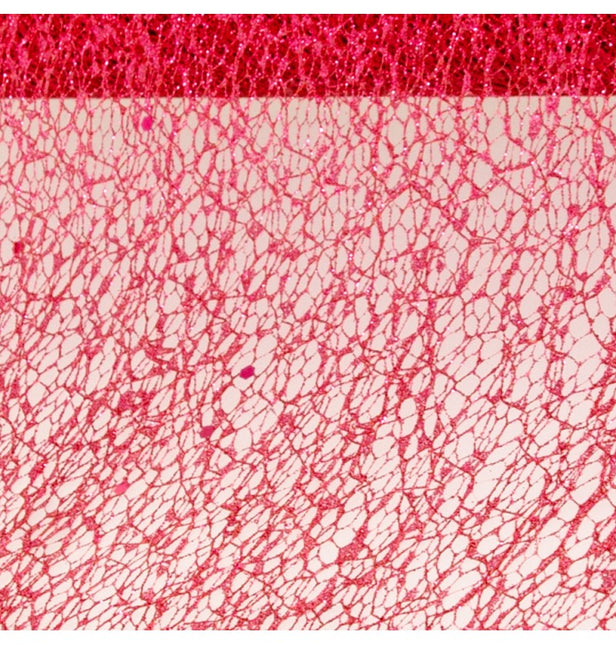 NASTRO DA TAVOLO ROSSO GLITTERATO 10CM X 5M