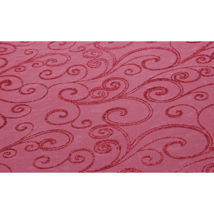 Runner da tavolo rosso glitterato 5M 36cm