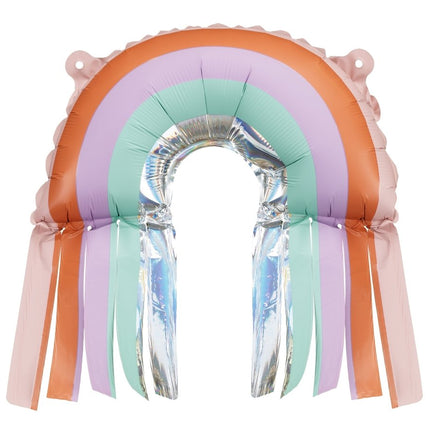 Regenboog Ballon Leeg 41cm van Partydeco koop je bij Partywinkel