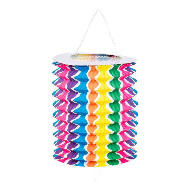 Regenboog Lampionnen 13cm 12st van Boland koop je bij Partywinkel