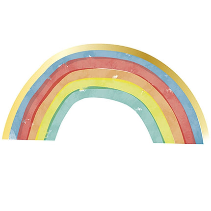 Regenboog Party Servetten 33cm 16st van Procos koop je bij Partywinkel