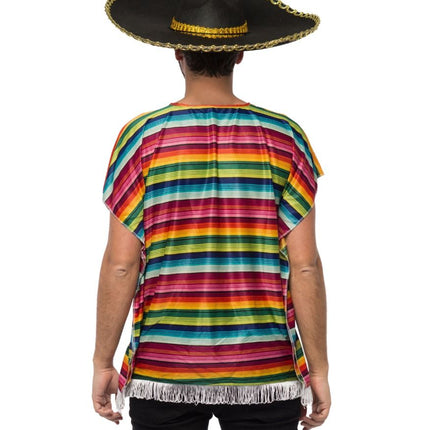 Regenboog Poncho Polyester van Partychimp koop je bij Partywinkel