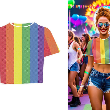 Regenboog Shirt Mesh van Fiestas Guirca koop je bij Partywinkel
