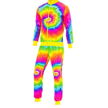 Regenboog Trainingspak Fout Tie Dye - Partywinkel - 8003558451111