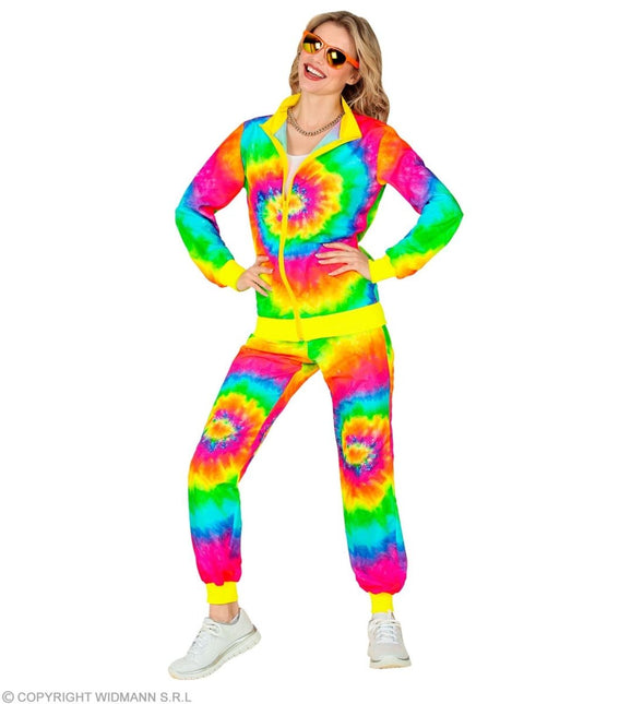 Regenboog Trainingspak Fout Tie Dye - Partywinkel - 8003558451111
