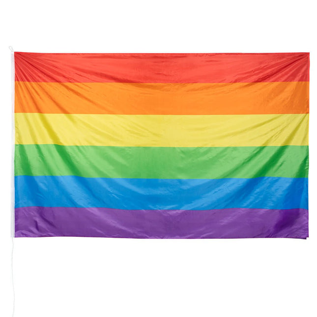 Regenboog Vlag 3m van Boland koop je bij Partywinkel