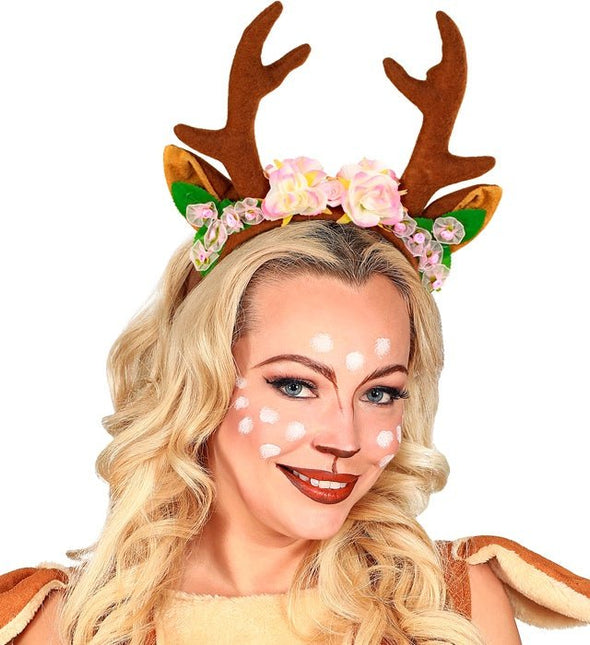 Rendier Haarband Bruin van Widmann koop je bij Partywinkel