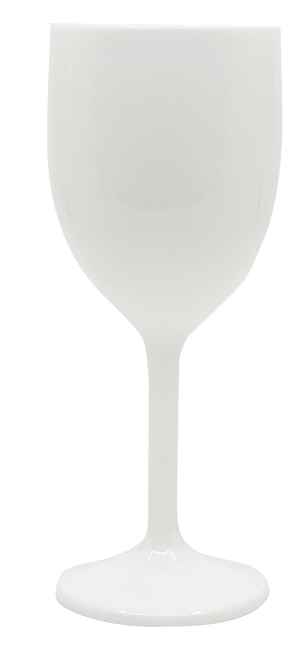 Reusable Solid Color Glasses Reusable Wine Glasses In White Color 2St van Procos koop je bij Partywinkel