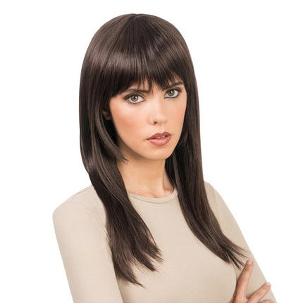 Parrucca Rihanna marrone 58 cm
