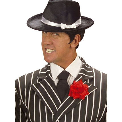 Rode Broche Roos 10cm van Widmann koop je bij Partywinkel