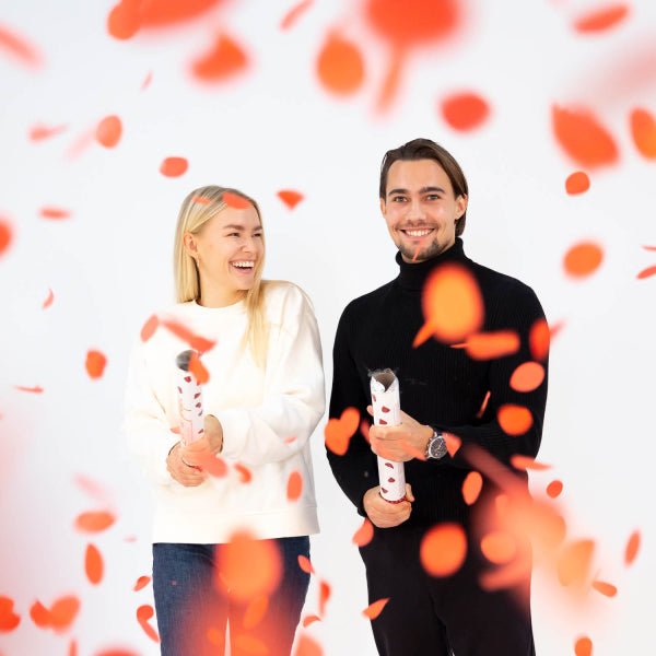 Rode Confetti Kanon 60cm van Riethmueller koop je bij Partywinkel