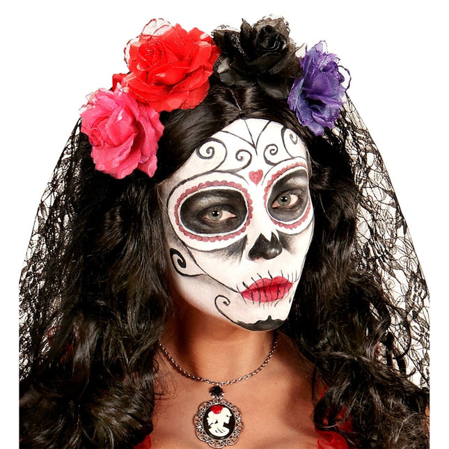 Rode Haarbloem van Widmann koop je bij Partywinkel