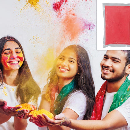 Rode Holi Poeder 200gr - Partywinkel - 8434077140321
