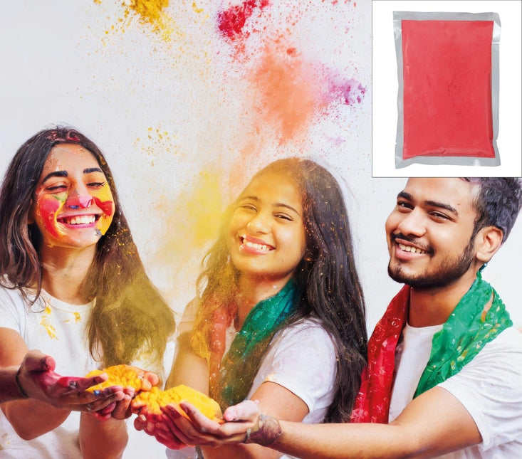 Rode Holi Poeder 200gr - Partywinkel - 8434077140321