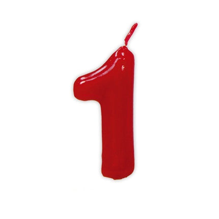 Rode Kaars 1 Jaar 5,5cm van Fiestas Guirca koop je bij Partywinkel