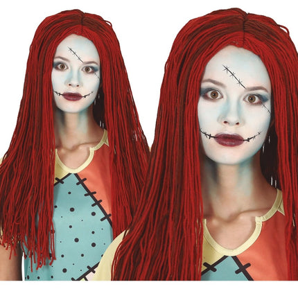 Rode Pruik Wol van Fiestas Guirca koop je bij Partywinkel