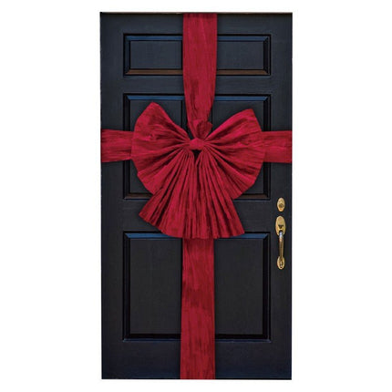 Rode Strik Deur Fluweel 55cm van CHAKS koop je bij Partywinkel
