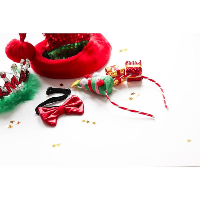 Rode Strik Metallic van Folat koop je bij Partywinkel